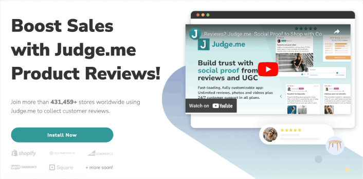 Judge Shopify review app